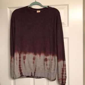 Purple “tie dye” sweater